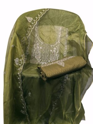 ORGANZA MATERIAL WITH SILK LINING